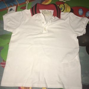 Children’s White Gucci Polo